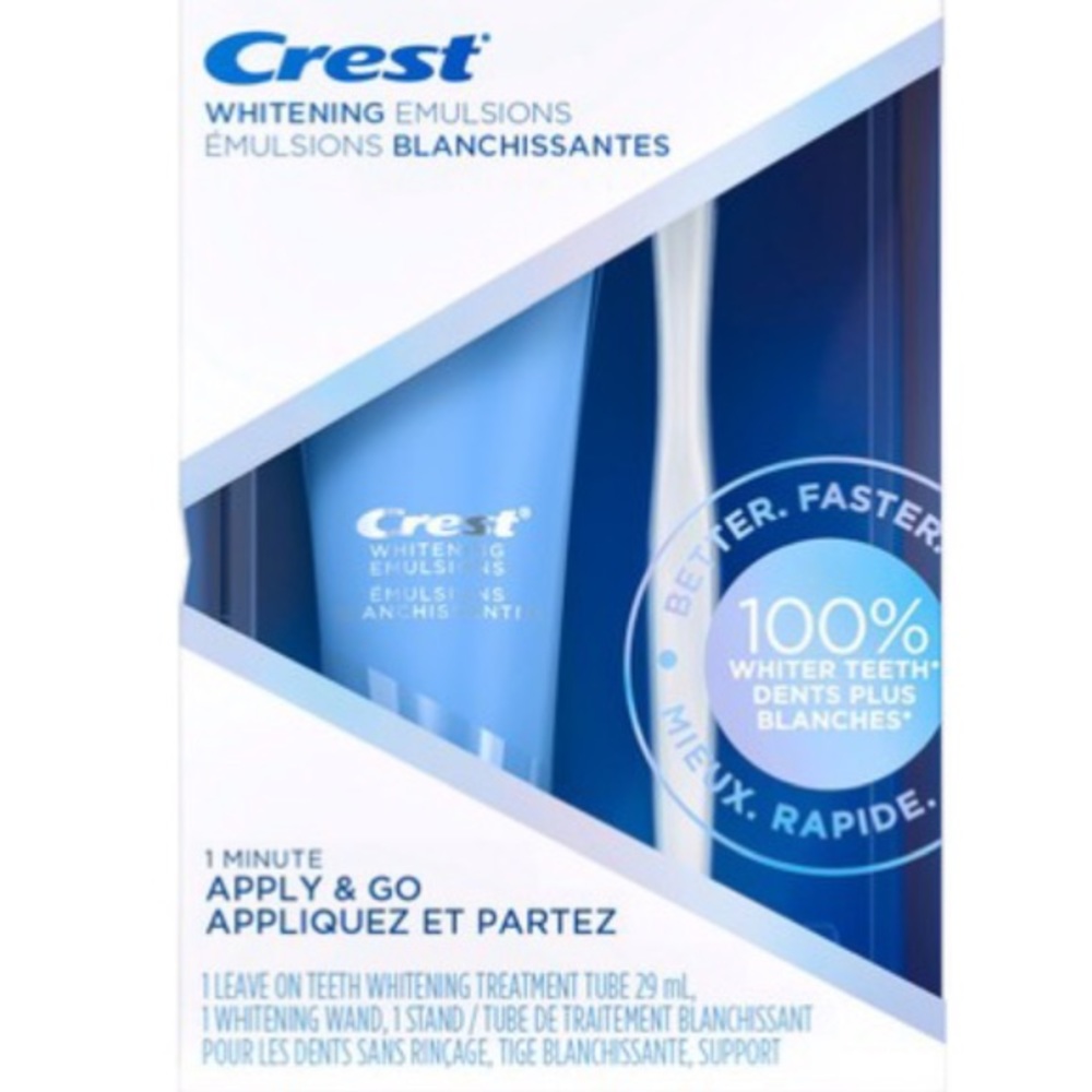 Crest Whitening Emulsions with Wand Applicator